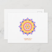 Happy Diwali Feestdagenkaart (Voorkant / Achterkant)