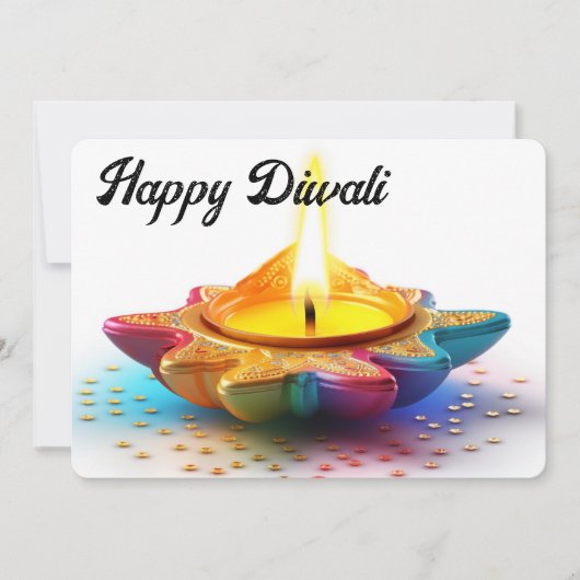 Happy Diwali Feestdagenkaart (Voorkant)