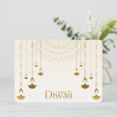 Happy Diwali Feestdagenkaart (Staand voorkant)