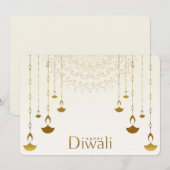 Happy Diwali Feestdagenkaart (Voorkant / Achterkant)