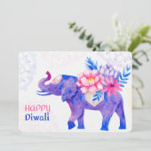 Happy Diwali Feestdagenkaart (Staand voorkant)