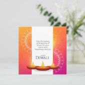 Happy Diwali Feestdagenkaart (Staand voorkant)