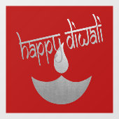 Happy Diwali Festival of Light Raamsticker (Vel)