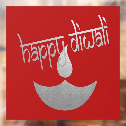 Happy Diwali Festival of Light Raamsticker (Vel 2)