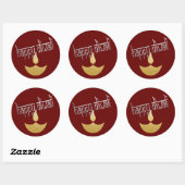Happy Diwali Festival of Light Ronde Sticker (Vel)