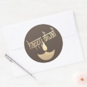 Happy Diwali Festival of Light Ronde Sticker (Envelop)