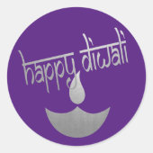 Happy Diwali Festival of Light Ronde Sticker (Voorkant)