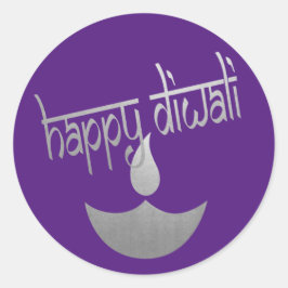 Happy Diwali Festival of Light Ronde Sticker