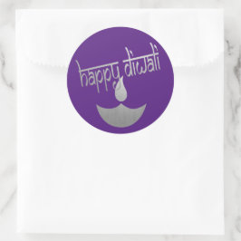 Happy Diwali Festival of Light Ronde Sticker