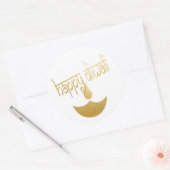 Happy Diwali Festival of Light Ronde Sticker (Envelop)