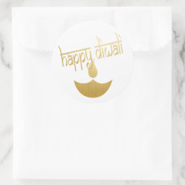 Happy Diwali Festival of Light Ronde Sticker