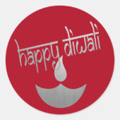 Happy Diwali Festival of Light Ronde Sticker (Voorkant)