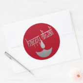 Happy Diwali Festival of Light Ronde Sticker (Envelop)