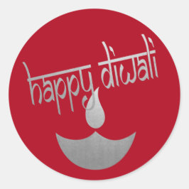 Happy Diwali Festival of Light Ronde Sticker