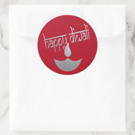 Happy Diwali Festival of Light Ronde Sticker