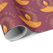 Happy Diwali Festival of Lights Cadeaupapier (Rol Hoek)