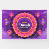 Happy Diwali Festival of Lights Spandoek (Horizontaal)