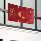 Happy Diwali Festival of Lights Spandoek (Buitenkant Gebouw)