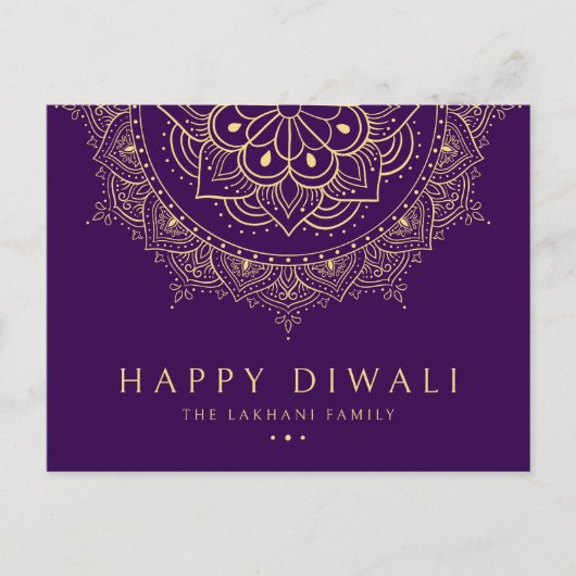Happy Diwali Festival of Lights Viering Feestdagenkaart (Voorkant)
