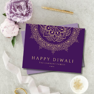 Happy Diwali Festival of Lights Viering Feestdagenkaart