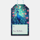 Happy Diwali Festival van Lichten Peacock Cadeaulabel (Achterkant)