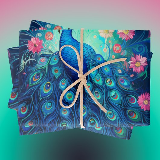 Happy Diwali Festival van Lichten Peacock Inpakpapier Vel