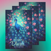 Happy Diwali Festival van Lichten Peacock Inpakpapier Vel