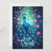 Happy Diwali Festival van Lichten Peacock Kaart (Voorkant)