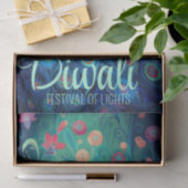 Happy Diwali Festival van Lichten Peacock Tissuepapier (Geschenk)