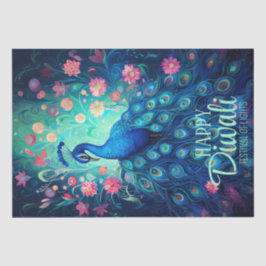 Happy Diwali Festival van Lichten Peacock Tissuepapier