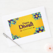 Happy Diwali - Festival van Lichten Rechthoekige Sticker (Envelop)