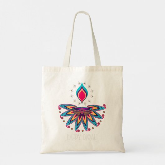 Happy Diwali Festival van Lights Gifts Tote Bag (Achterkant)