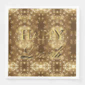 Happy Diwali Festival van Lights Gold Typografie Servetten (Voorkant)