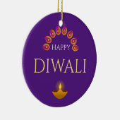 Happy Diwali Festival van Lights Hindu Keramisch Ornament (Rechts)