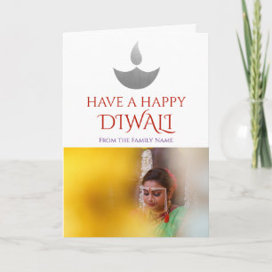Happy Diwali Foto gepersonaliseerd Kaart