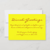 happy diwali fotokaart (Achterkant)