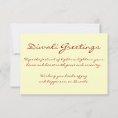 happy diwali fotokaart (Achterkant)