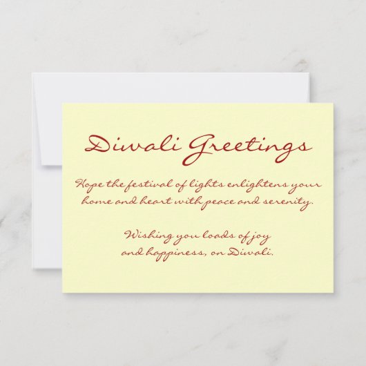 happy diwali fotokaart (Achterkant)