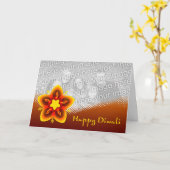 happy diwali fotokaart kaart (Gele Bloem)