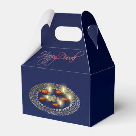Happy Diwali Ganesha Rangoli - Favor Box Gable Bedankdoosjes