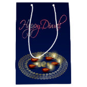 Happy Diwali Ganesha Rangoli - Medium Gift Bag Cadeauzakje (Voorkant)