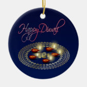 Happy Diwali Ganesha Rangoli - Ornament (Voorkant)