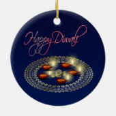 Happy Diwali Ganesha Rangoli - Ornament (Achterkant)