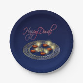 Happy Diwali Ganesha Rangoli - Papier Bord (Voorkant)