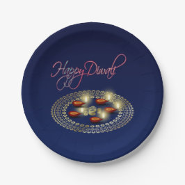 Happy Diwali Ganesha Rangoli - Papier Bord