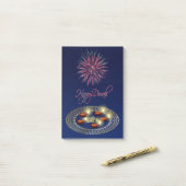 Happy Diwali Ganesha Rangoli - Post-it® notes (Op bureau)