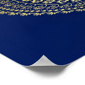 Happy Diwali Ganesha Rangoli - Poster print (Hoek)