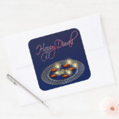 Happy Diwali Ganesha Rangoli - Sticker (Envelop)