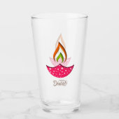 Happy Diwali Glass Glas (Voorkant)