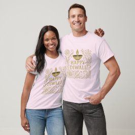 Happy Diwali Gold & Black Mannen Basic T-shirt